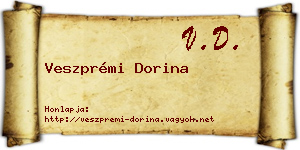 Veszprémi Dorina névjegykártya